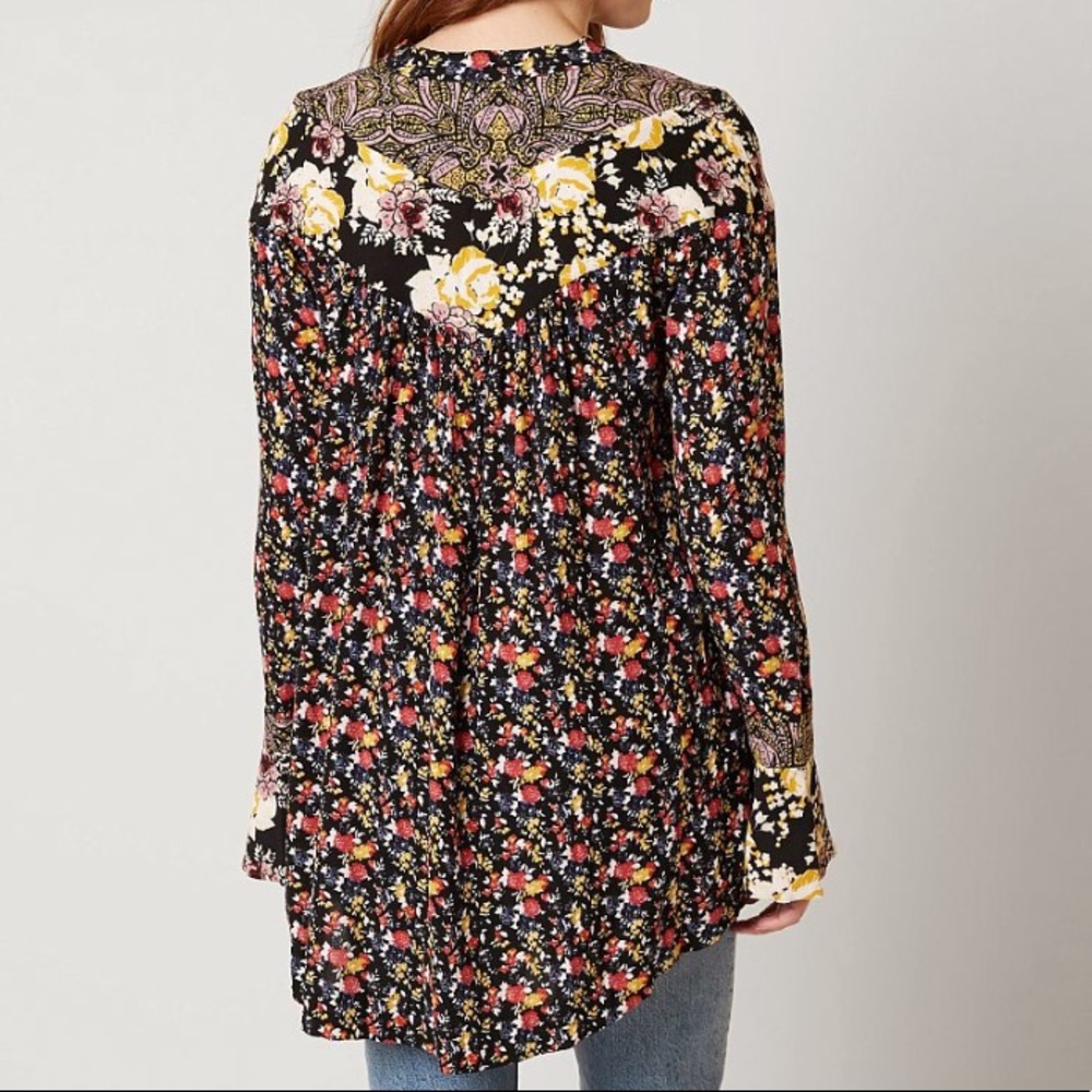 Free People Wildflower Fields Henley Top - Picture 2 of 8